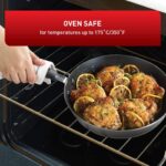 T-fal Signature 9pc Cookware Set, Non Stick pots and Pans, Non Toxic Cookware Set, Thermo-spot Heat Indicator, Dishwasher Safe, Black - Image 8