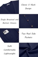 COOFANDY Men's Cardigan Sweater Long Sleeve Casual V Neck Button Down Knitted Sweater with Pockets - Image 6