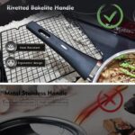14-Piece Stainless Steel Pots and Pans Set, Cookware Set with Stay-Cool Handle, kitchen Cooking Pots and Pans Compatible with All Stovetops (Gas, Electric & Induction), Dishwasher Safe - Image 5