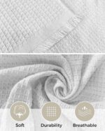 Blue Grey Coastal Coral Sofa Covers for 3 Cushion Couch, Washable Sectional & L Shape Couch Covers for Dogs/Cats, Ocean Nautical Turtle Summer Beach Conch Non Slip Sofa Slipcover Futon Cover 71x150 - Image 6