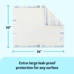 Medline Ultrasorbs Advanced Extra Strength Drypads, 30" x 36", 70 Count, Super Absorbent Disposable Pads, Incontinence Bed Pads, Chucks Bed Pads, Elderly, 350 lb Repositioning Capacity - Image 3