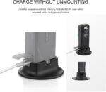 Fotoleey Silicone Desktop Mount & Lens Cap for Insta360 X5 - Desk/Dashboard Kit with Heavy-Duty Adhesive Pad, On-Base Charging Dustproof Set, Charge-Friendly - Image 3