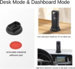 Fotoleey Silicone Desktop Mount & Lens Cap for Insta360 X5 - Desk/Dashboard Kit with Heavy-Duty Adhesive Pad, On-Base Charging Dustproof Set, Charge-Friendly - Image 4