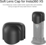 Fotoleey Silicone Desktop Mount & Lens Cap for Insta360 X5 - Desk/Dashboard Kit with Heavy-Duty Adhesive Pad, On-Base Charging Dustproof Set, Charge-Friendly - Image 5