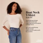 Amazon Essentials Womens Slim-Fit 3/4 Sleeve Boat Neck T-Shirt - Image 3