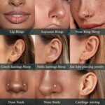 ORAZIO Nose Rings for Women - 14K Gold Filled Hypoallergenic Surgical Steel Nose Ring Hoops 18G/20G Small Cute CZ Straight Screw L Shaped Nose Studs Piercings Jewelry for Women Men 15Pcs - Image 4