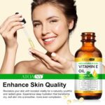 Vitamin E Oil,Natural Vitamin E Oil for Skin 75,000 IU, Organic Pure Vitamins E Oils for Skin Face,Body Bath Moisturizing and Winkles,Reduce Fine Lines & Scars 2Fl Oz - Image 5