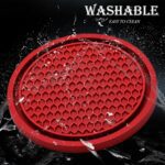 4PCS Car Cup Holder Coaster, Universal Auto Non-Slip Cup Holder Coaster, 2.75In Universal Non-Slip Recessed Car Interior Accessories (Red) - Image 4