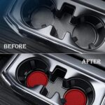 4PCS Car Cup Holder Coaster, Universal Auto Non-Slip Cup Holder Coaster, 2.75In Universal Non-Slip Recessed Car Interior Accessories (Red) - Image 6