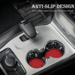 4PCS Car Cup Holder Coaster, Universal Auto Non-Slip Cup Holder Coaster, 2.75In Universal Non-Slip Recessed Car Interior Accessories (Red) - Image 8