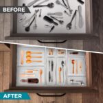 4 Pack Drawer Organizer - 3" X 3" Clear Acrylic Storage Bins with Non-Slip Pads, Versatile Desk Tray for Makeup, Jewelry, Kitchen, Bathroom, and Office Organization - Image 7