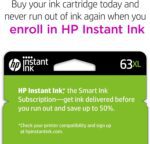 HP 63XL Tri-Color High-Yield Ink Cartridge | Works with Printer Series: DeskJet 1112, 2130, 3630; Envy 4510, 4520; OfficeJet 3830, 4650, 5200 | Eligible for Instant Ink | F6U63AN - Image 4