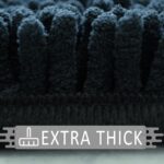 Bathroom Rugs 70x24,Super Absorbent Soft,Thick,Machine Washable Chenille Bath Mat,Non Slip Toilet Floor Rug,Bath Mats for Bathroom Floor, Home Decor Accessories,Black - Image 5