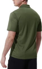 TBMPOY Men's Polo Shirts with Pocket Short Sleeve Quick Dry Casual Sports Outdoor Golf Shirt - Image 4