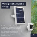 Wasserstein Solar Panel Compatible with Ring Spotlight Cam/Plus/Pro Battery, Stick Up Cam/Pro & Outdoor Cam Plus Battery - Continuous Power for Ring Surveillance Camera (1-Pack, White) - Image 7