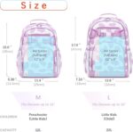 Cute Cow Print Backpack for School Bookbag Kids Kindergarten Elementary Backpacks for Girls ages 6-8-10 (Purple Cow Print) - Image 5