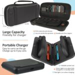 Accessories for Switch 2 - Family Bundle for Nintendo Switch 2,Carry Case,Portable Joy Con Charger,4 Pack Steering Wheels and Hand Grips,Dockable Case Kit,Stand and More - Image 6