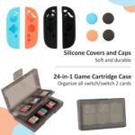 Accessories for Switch 2 - Family Bundle for Nintendo Switch 2,Carry Case,Portable Joy Con Charger,4 Pack Steering Wheels and Hand Grips,Dockable Case Kit,Stand and More - Image 8