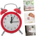 Creative Red Metal Mini Alarm Clock for Desktop Small Quiet Bedside Clock with Metal Material Compact Design for Bedroom Decoration and Practical Choice - Image 10
