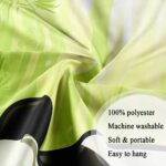 Cute Panda Shower Curtain Panda Bear Bath Curtain Wild Animal Pattern Bathroom Shower Curtain Set Cartoon Giant Panda Bamboo Forest Design Waterproof Bathroom Curtains Bedroom Decor 71X71 in - Image 5