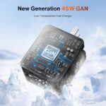 4-in-1 Retractable GaN 45W Wall Charger Plug for iPhone 17, Travel Essentials Brick Multiport Dual 31.5" Cables (USB C+Lightning) Adapter Fast Charging Block for iPhone 16/15/14/13/12, iPad, Galaxy - Image 6