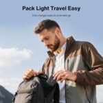 4-in-1 Retractable GaN 45W Wall Charger Plug for iPhone 17, Travel Essentials Brick Multiport Dual 31.5" Cables (USB C+Lightning) Adapter Fast Charging Block for iPhone 16/15/14/13/12, iPad, Galaxy - Image 8
