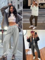 ATHMILE Sweatpants Women Fall Fashion 2025 Baggy Joggers Workout Lounge Lightweight Comfy High Waisted Athletic Sweat Pants - Image 6