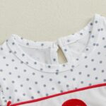 Christmas Outfit Newborn Baby Girl Ruffle Long Sleeve Romper Bodysuit Santa Smocked Bubble Clothes - Image 3