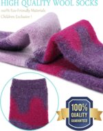 EBMORE Kids Merino Wool Socks for Toddlers Boys Girls Warm Thermal Winter Thick Hiking Heavy Cozy Crew Boot Socks 6 Pairs - Image 5