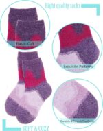 EBMORE Kids Merino Wool Socks for Toddlers Boys Girls Warm Thermal Winter Thick Hiking Heavy Cozy Crew Boot Socks 6 Pairs - Image 6