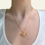 Fish Pendant Necklace for Women, Dainty Ocean-Inspired Chain Jewelry - Image 3