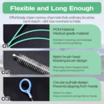 Auto Sun Roof Drain Cleaning Tool,120in Flexible Pipe Brush with 2Pcs Tube Cleaning Brushes for Automotive Sunroofs and Windshield Wiper Drain Holes (Green 120in) - Image 4