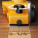 Electric Hand Planer for Dewalt 20V MAX Battery, 3-1/4 Inch Cordless Planer with Brushless Motor, 30000CPM, 2mm Cut Depth, Wood Planer for Carpentry Home DIY Woodworking(No Battery) - Image 4