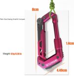 Dark Pink Color Multitool Carabiner EDC Pocket Multi-tool Knife Gifts for Mom Women Wife, EDC Carabiners Keychain with Bottle Opener, Rope Cutter, Window Breaker, for Camping Hiking (Deep Pink) - Image 5