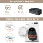 EHEYCIGA Foldable Human Dog Bed, 72"x44"x11" Orthopedic Memory Foam Human Sized Dog Bed, Waterproof Pet Bed for People, Faux Fur Pet Couch for Adult with Non-Slip Bottom, Dark Grey - Image 10