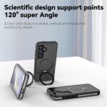 ANTSHARE for Samsung Galaxy S25 Case Waterproof, Galaxy S25 Case with [Compatible with Magnetic & Stand] [IP68 Underwater] [Built in Screen Protector], Shockproof Case for S25 6.2’’ Black - Image 5
