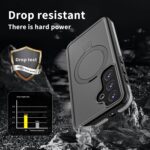 ANTSHARE for Samsung Galaxy S25 Case Waterproof, Galaxy S25 Case with [Compatible with Magnetic & Stand] [IP68 Underwater] [Built in Screen Protector], Shockproof Case for S25 6.2’’ Black - Image 7