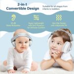 2-in-1 Baby Ear Muffs for Hearing Protection, Noise Cancelling Earmuffs for Babies and Toddlers up to 48 Months - Image 4