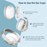 2-in-1 Baby Ear Muffs for Hearing Protection, Noise Cancelling Earmuffs for Babies and Toddlers up to 48 Months - Image 5