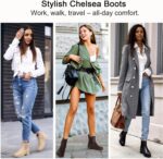 Vepose Women's 9607 Chelsea Ankle Boots Pull-On Booties for Women - Image 3