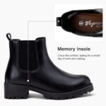 Vepose Women's 9607 Chelsea Ankle Boots Pull-On Booties for Women - Image 6