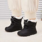 BMCiTYBM Baby Snow Boots Toddler Boy Girl Waterproof Winter Warm Booties Nonslip Lightweight Outdoor Shoes for First Walkers (Infant/Toddler) - Image 3