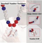 Btysun Baseball Necklaces Baseball Jersey Number 0-99 Charms Pendant Stainless Steel Necklace for Men Baseball Gifts Dad Husband Christmas Gift for Him Mens Jewelry - Image 8