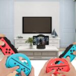 Switch Accessories - Family Bundle Accessories for Nintendo Switch, Carry Case& Screen Protector,4 Pack Joy Con Grips and Steering Wheels, Case Cover,Stand Mount,Joy Con Charger and More - Image 7