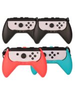 Switch Accessories - Family Bundle Accessories for Nintendo Switch, Carry Case& Screen Protector,4 Pack Joy Con Grips and Steering Wheels, Case Cover,Stand Mount,Joy Con Charger and More - Image 8