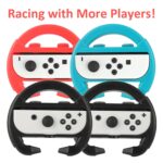 Switch Accessories - Family Bundle Accessories for Nintendo Switch, Carry Case& Screen Protector,4 Pack Joy Con Grips and Steering Wheels, Case Cover,Stand Mount,Joy Con Charger and More - Image 9