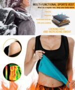 NonEcho Women Neoprene Sweat Vest for Women Sauna Suit Hot Sweat Waist Trainer Vest Slimming Body Shaper - Image 3
