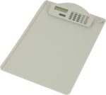 Plastic A4 Clipboard with Calculator Writing Pad File Folders Document Holder School Office Stationery Supplies Calculators Large Display Solar Power - Image 4