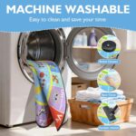 ABC Round Kids Rug for Playroom,4ft Alphabet Small Classroom Rug,Educational Kids Play Mat With Number Shape Animal Season,Learning Area Rug for Nursery Bedroom Kidsroom,Colorful Non-Slip Washable - Image 9