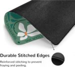 Boho Floral Mental Health Mouse Pad, Anxiety Relief Gifts, Meditation Gifts for Women, Dark Green Mouse Pads for Work Wireless Mouse Computers Laptop Desk Accessories, 9.5x7.9 Inch - Image 3